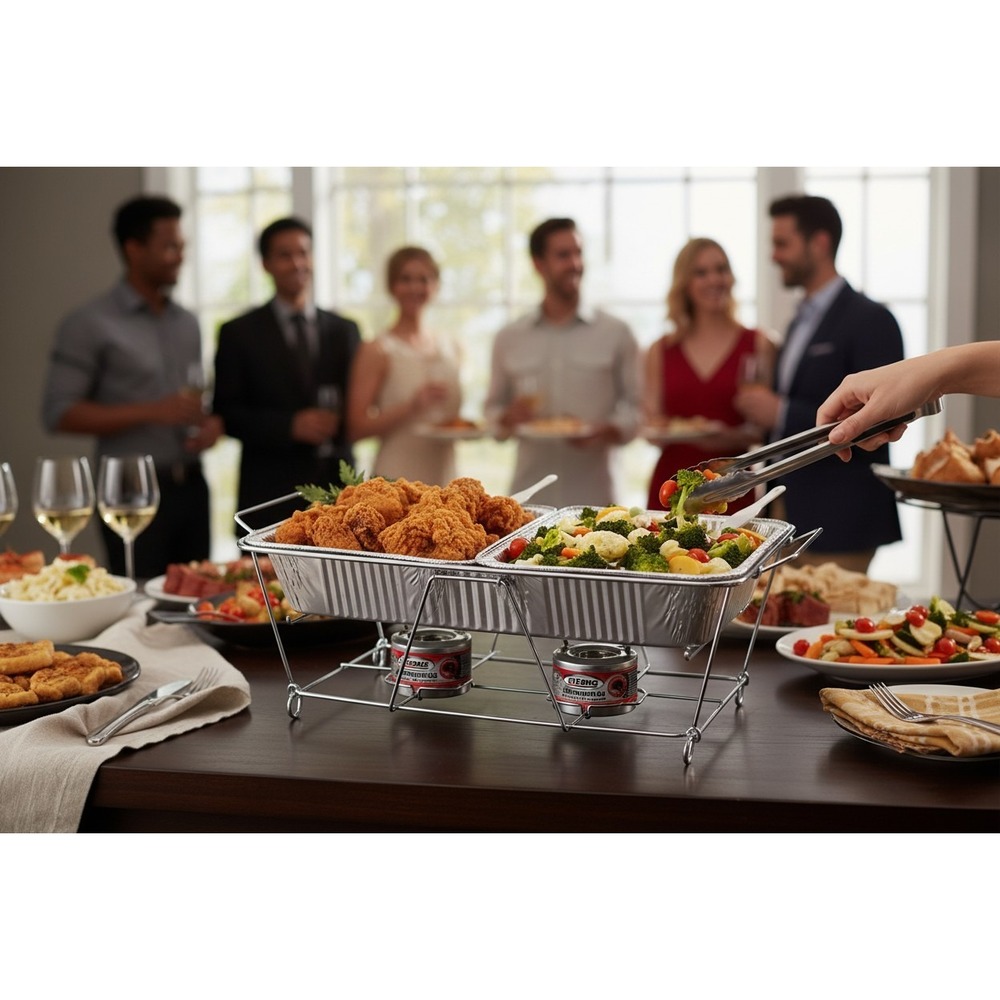 Sterno Chafing Dish Pop-Up Wire Rack Unisex OS Silver Brand New Buffet Catering